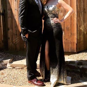Black and gold gown!